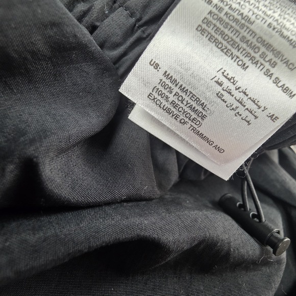 Adidas Women's M Essentials Wide Leg Woven Trousers Pants Black 3 Stripe Tricot - Picture 12 of 16